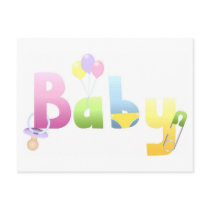 Baby Stuff Baby Shower Invitations Postcards