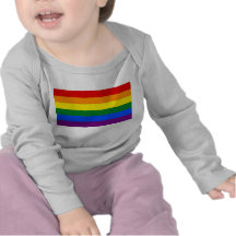Baby T-Shirt with Rainbow Flag