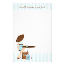 Baby Tea Personalized Stationery