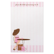 Baby Tea stationery