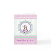 Baby Thank You Card - Easy to Customize by cutietoots Baby Thank You Card - Easy to Customize