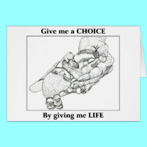 Baby Tia: Give me a CHOICE by giving me LIFE cards by Artists4God Baby Tia: Give me a CHOICE by giving me LIFE cards