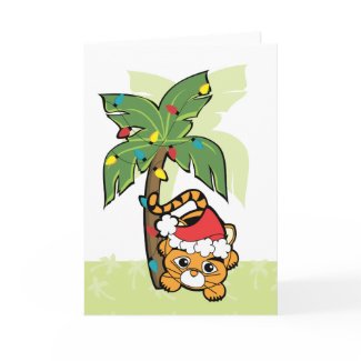 Baby Tiger Christmas Cutie card