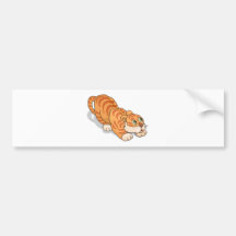 Baby Tiger Crouching Bumper Stickers