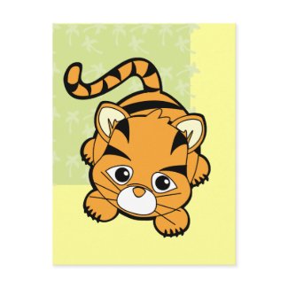 Baby Tiger Cutie postcard