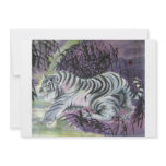 baby tiger fetching the moon invitations