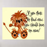 Baby Tiger Wall Decor Poster