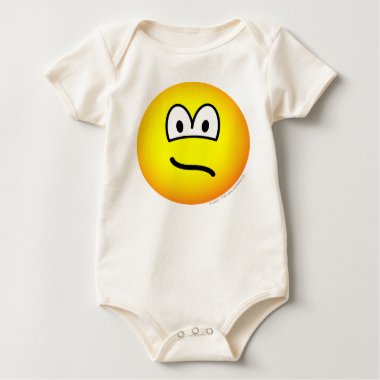 Frown emoticon mouth  baby_toddler_apparel_tshirt