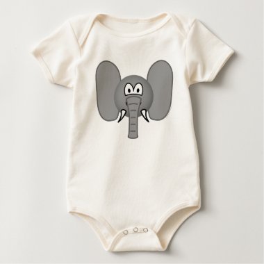 Elephant emoticon   baby_toddler_apparel_tshirt