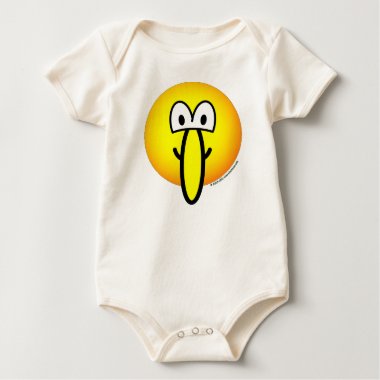 Big nosed emoticon   baby_toddler_apparel_tshirt