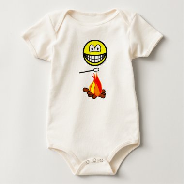 Campfire marshmallow smile   baby_toddler_apparel_tshirt