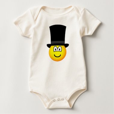Gentleman emoticon   baby_toddler_apparel_tshirt