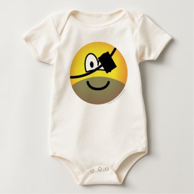 Bearded pirate emoticon   baby_toddler_apparel_tshirt