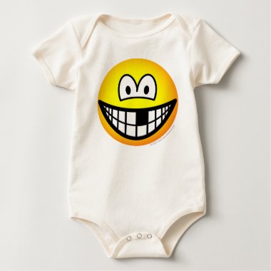 Missing tooth emoticon   baby_toddler_apparel_tshirt