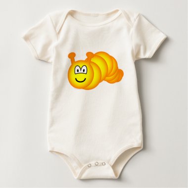 Caterpillar emoticon   baby_toddler_apparel_tshirt