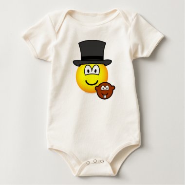 Groundhog day emoticon   baby_toddler_apparel_tshirt