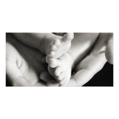 Baby Toes Personalized Photo Card by Forevercandid