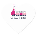 Baby Train heart sticker