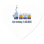 Baby Train heart sticker