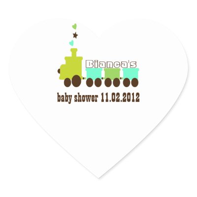 Baby Train heart sticker by MadisynNicole