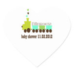 Baby Train heart sticker