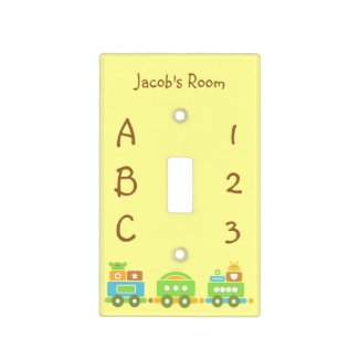 Baby Train Light Switch Covers
