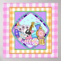 Baby Train Wall Decor Print