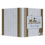 Baby Train with Poka Dots & Stripes binders