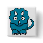 Baby Triceratops Pinback Buttons