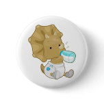Baby Triceratops Buttons