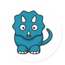 Baby Triceratops stickers