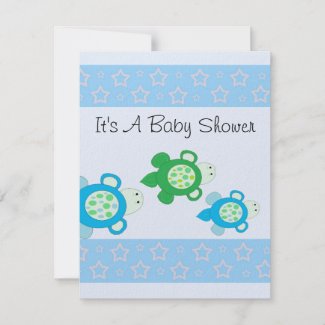 Baby Turtle Baby Shower invitation