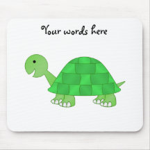 Baby turtle in green fade mousepad