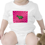 Baby turtle pink sunburst t-shirts