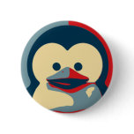 Baby Tux Linux Pinback Buttons