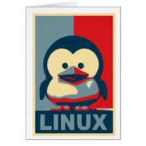 Baby Tux Linux cards