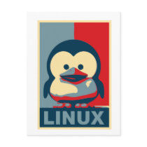 Baby Tux Linux postcards