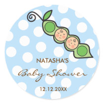 Baby Twin Boys Pea in a Pod Baby Shower Label / stickers