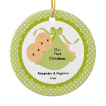 Baby Twins Baby's First Christmas Ornament