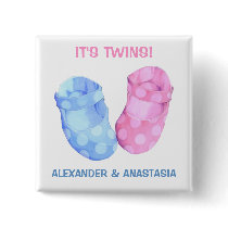 Baby Twins Booties Button buttons