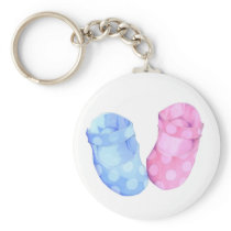 Baby Twins Booties Keychain keychains