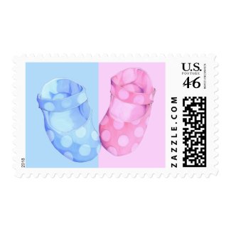Baby Twins Booties Stamp stamp