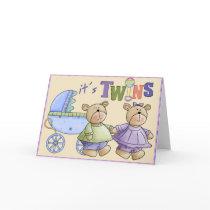 Baby Twins cards by RainbowCards Baby Twins cards