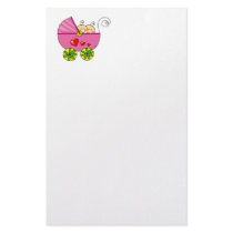 Baby twins (girl) customized stationery