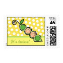 Baby Twins Pea in a Pod Birth Announcement Postage postage by fat_fa_tin Baby Twins Pea in a Pod Birth Announcement Postage postage