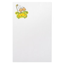 Baby twins stationery design