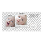 Baby TWINS Thank You Photo Cards Template