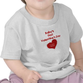 Baby Valentine I Love Nana shirt
