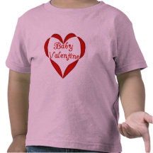 Baby Valentine Red Heart Tshirts