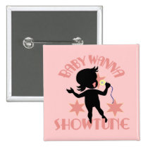 Baby Wanna Showtune (Girl) Button buttons